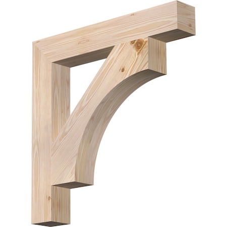 Ekena Millwork Westlake Block Smooth Bracket, Douglas Fir, 3 1/2"W x 24"D x 24"H BKT04X24X24WTL05SDF